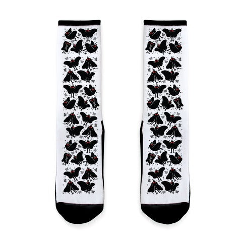 Cute Mothman Pattern Socks